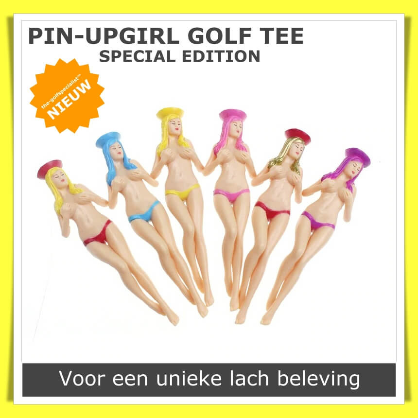 NIEUW - Golf Tees Special Edition Pin-up Girl